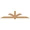 Ekena Millwork Redmond Smooth Timber Gable Bracket, Western Red Cedar, 96"W x 24"H x 5 1/2"D x 5 1/2"F, 6/12 Pitch GBW096X24X0606RED00SWR - alternate 1